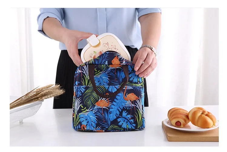 New Portable Lunch Bag Thermal Insulated Fresh Snack Cooler Lunch Box Tote Storage Bag Travel Picnic Food Pouch For Kids Women