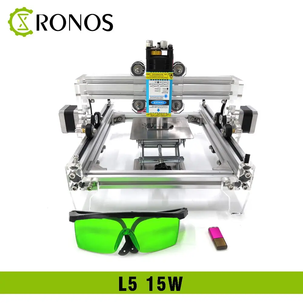 15W L5 DIY Laser Engraving Machine,Metal Engrave Marking Machine,Metal