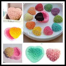 40 шт. силиконовые формы для выпечки в форме сердца любовь ко Дню Святого Валентина шоколадная Форма Маффин леденец производители cиликоновая форма