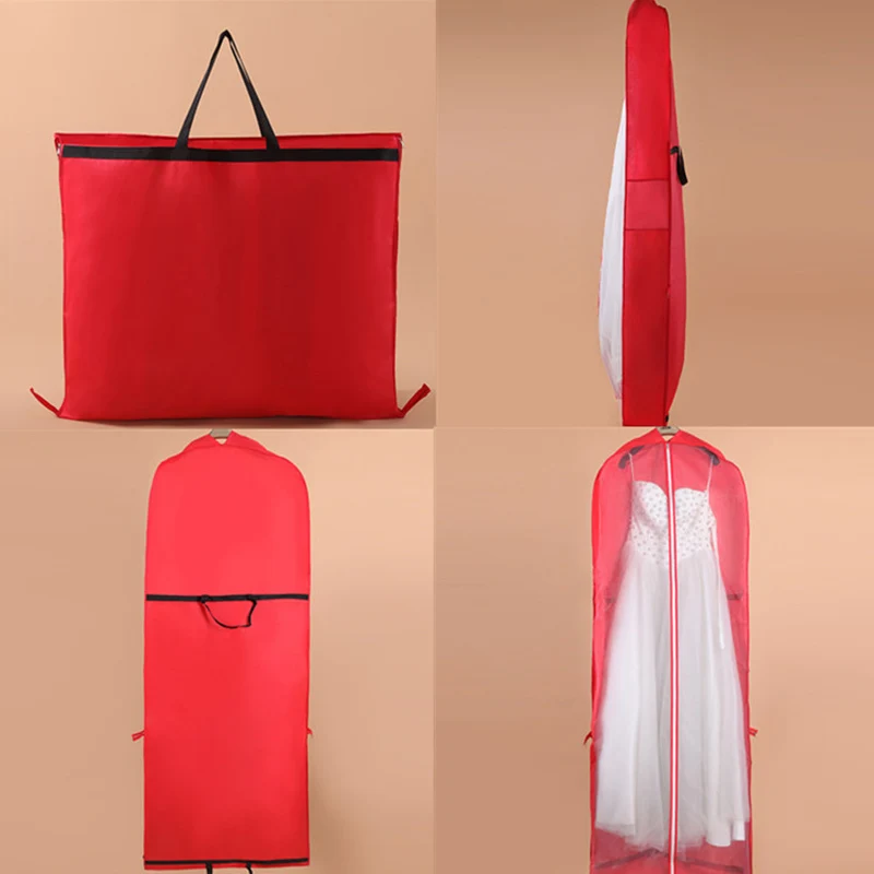 

Garment Dress Cover Dustproof Storage Bag Foldable Long Bridal Wedding Dresses HFing