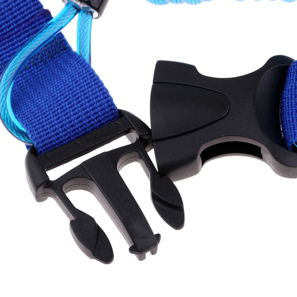 Stainless Steel Scuba Diving Lanyard  Spring Coiled Lanyard with Quick Release Buckle for Underwater Cameras Lights Torch 