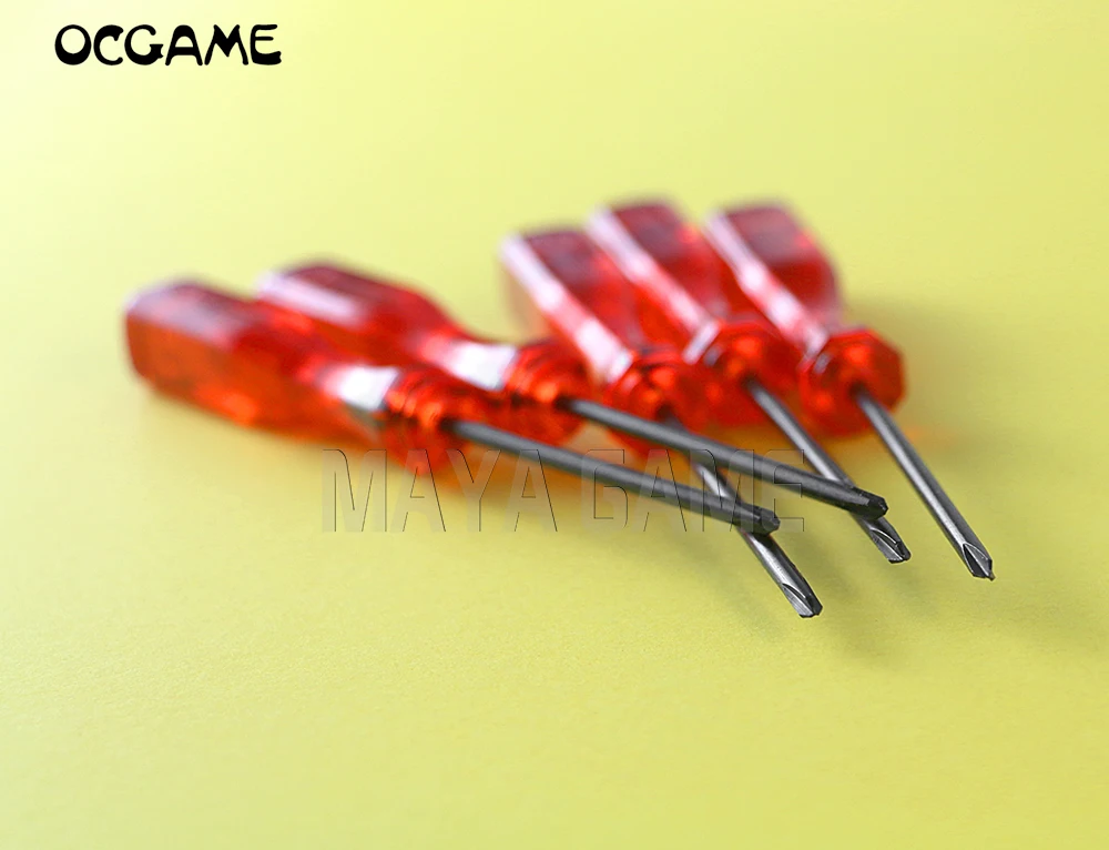 Ocgame 10Pcs Cacciavite Triangolare Rosso Di Alta Qualità Da 2.5Mm Y Tri Wing Per Nds Ndsl Per Wii