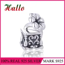Ювелирные изделия 925 стерлингового серебра Подвеска в виде фонографа бусины для изготовления ювелирных изделий Подходит брендовые браслеты на запястье DIY ювелирные изделия