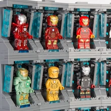 Фигурки супер героев Железный человек Броня Дэдпул Веном антман танос модель строительные блоки супергерой бронированное оружие фигурка игрушки подарок