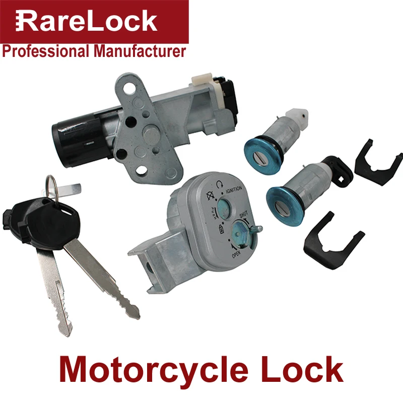 Zinc Alloy Motorcycle Ignition Switch Lock Fuel Gas Tank Cap Cover Seat