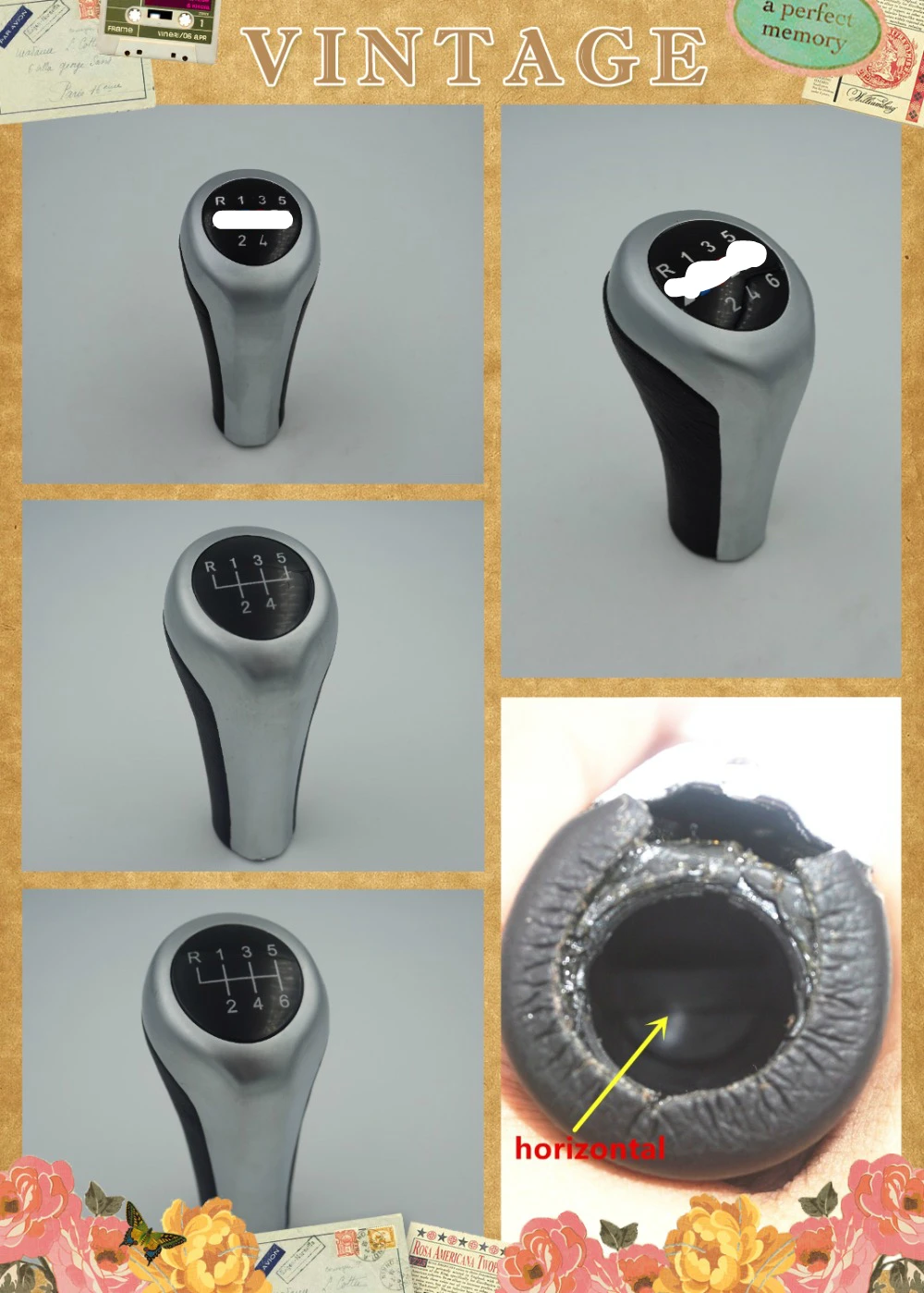 5 speed manual mt gear stick shifter knob for bmw 1 3 5 6 series x1 x3