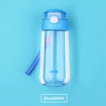 500 мл спортивные бутылки с водой с соломенной веревкой для малышей детей студентов пластиковая бутылка с водой очки