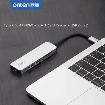 

Type C to 4K HDMI TV Video Adapter Converter MicroSD TF SDHC SD Card Reader USB 3.0 HUB for MACBOOK For MAC Notebook Computer