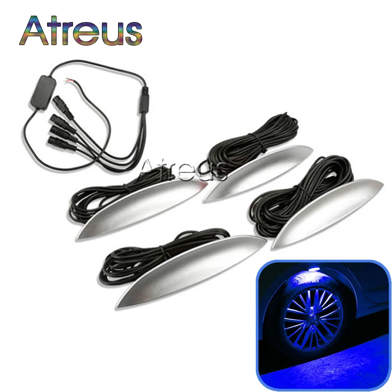 NEW 1Set Car LED Wheel lights Car Styling car body modified LED