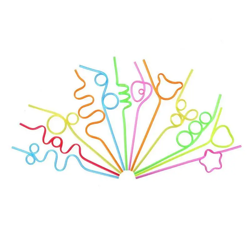 

Practical Boutique Children's curly party straws, crazy party straw curling novel straws, for party bag fillings, 36 pieces