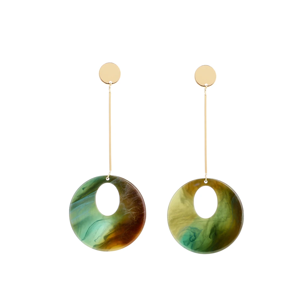 

Sloong New Acrylic Drop Earrings For Women Statement Long Dangle Earrings Fashion Jewelry Party wholesale Gift