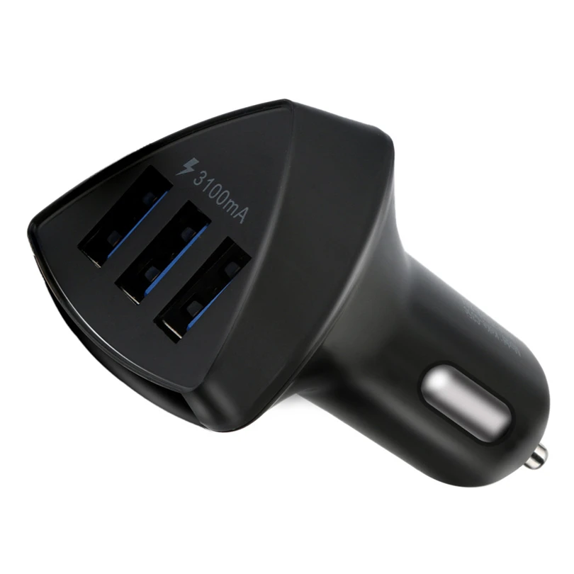 

Triple 3Port USB 3.0 Car Charger 3.1A Fast Adapter for Samsung For Iphone/ipad/HTC tablet PC Mobile Phone navigation devices A20