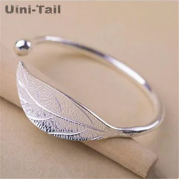 

Hot Creative Exquisite Fashion Popular 925 Sterling Silver Jewelry Personality Handmade Art Leaves Female Bracelets