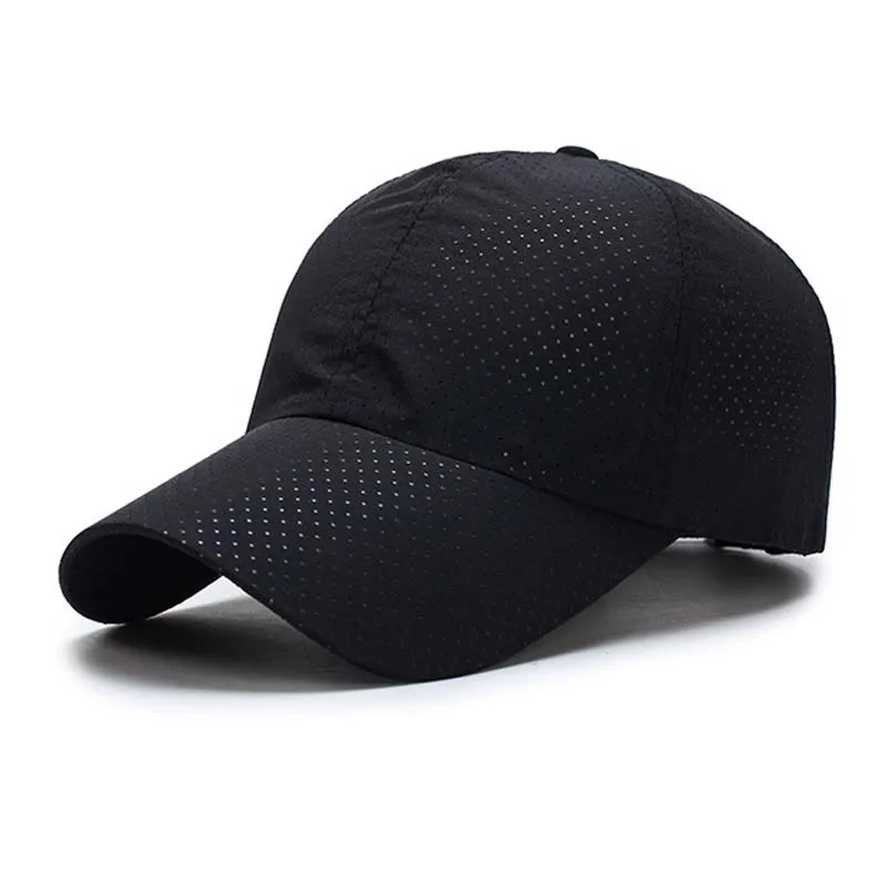 

Summer Quick-drying Stretch Cap Breathable Parasol Cap Mesh Unisex Baseball Cool Stuff Tennis-Cap Ponytail Visor Cap nznx