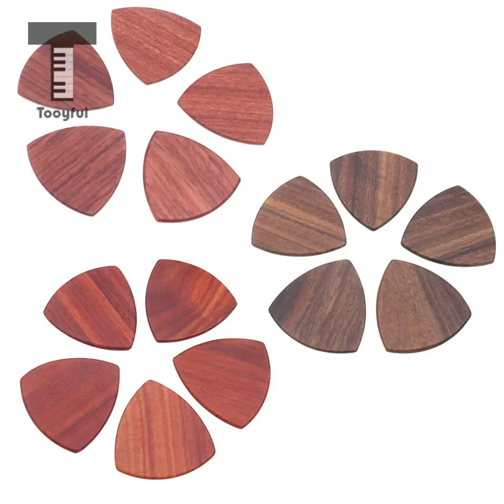 Tooyful 5 Pieces Polished Bass/Ukulele/Banjo/Guitars Picks Plectrums 2mm Thickness Musical Instrument Accessory