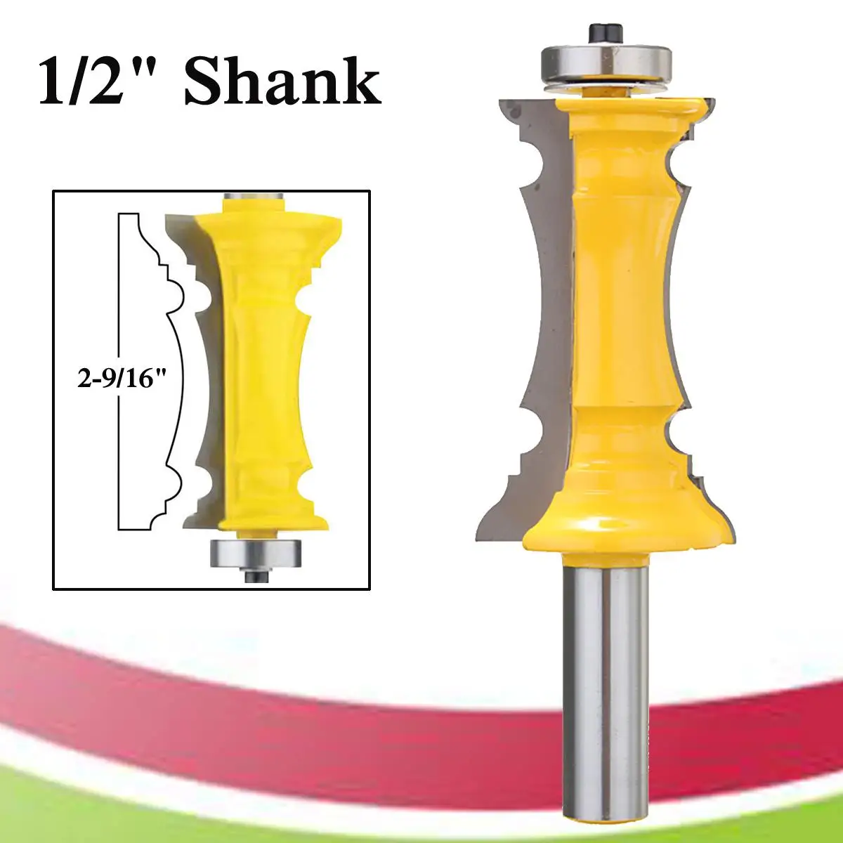 

Door & Drawer Molding Router Bit Set 1/2" Shank Line knifes Woodworking cutter Tenon Cutter for Woodworking Tools