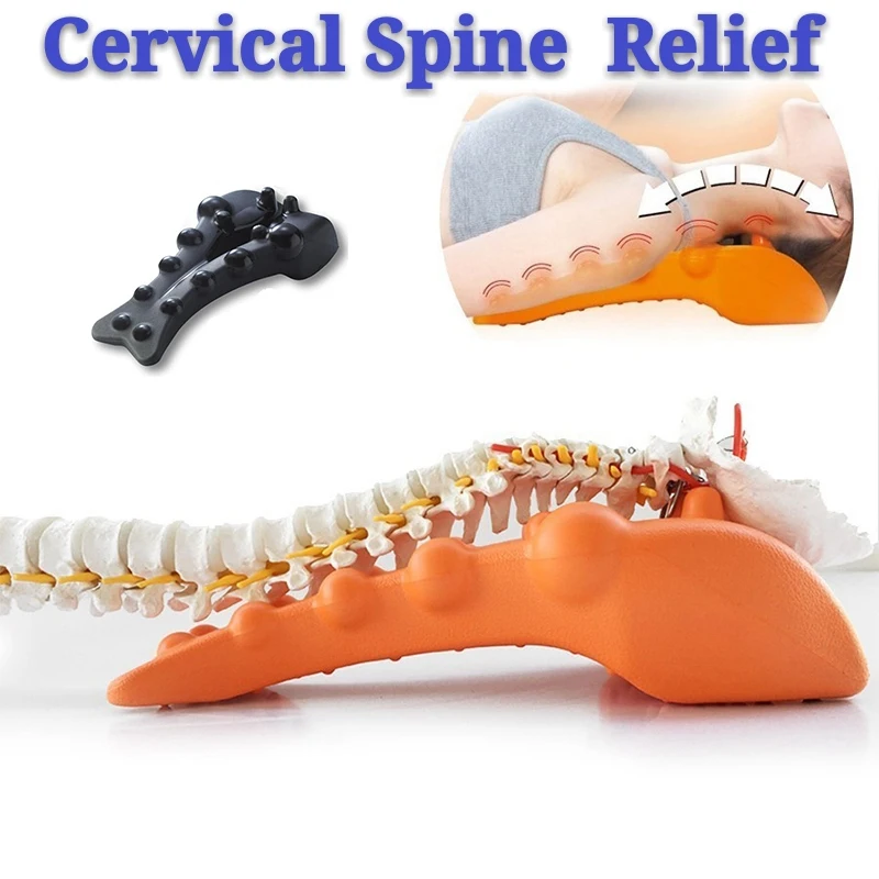 Correct Cervical Vertebra Lumbar Traction Straight Spine Spine Relax Back Massage Board Brace Back Stretching Device Health Ca