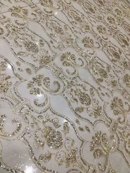 

Sophia-12.2917 glued glitter print african mesh tulle lace 5yards for evening dress