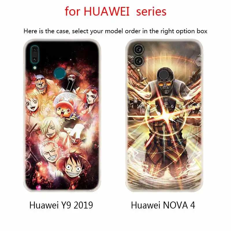 Чехол из японского аниме ONE PIECE мягкие силиконовые чехлы для Huawei Mate 10 Lite 20 Pro 20X S Y5