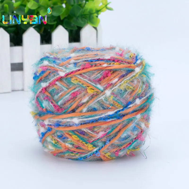 

20% nylon 30% acrylic 50% wool hand knitting ick scarf Ball mohair yarn crochet yarn chunky bulky knitted wool baby coat t3