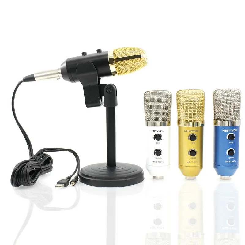 

MK F100TL USB microfone Studio Professional Condenser Wired Computer Microphone For Chatting Singing Karaoke Video Recording PC