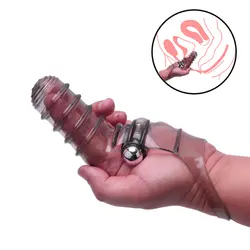 Силиконовый вибратор для Foreplay G-spot Стимулятор Секс-игрушки для женщин клитор стимуляция Вибрационный рукав для пальца фаллоимитатор