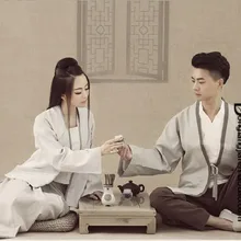 Yong Cha Song of the tea простой белый винтажный костюм для влюбленных мужчин и женщин костюм наборы