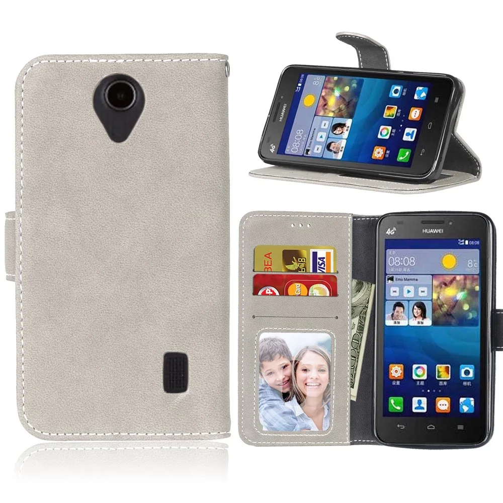 

New Matte Leather Case for Huawei Y635 Case Wallet Style Flip Cover for Huawei Ascend Y635 Bag with Stand Function Card Holder