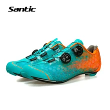 Santic/Новинка года; брендовая мужская дышащая обувь; обувь для велоспорта; дорожные туфли для взрослых; Спортивные Гонки; командная велосипедная обувь; MS17007