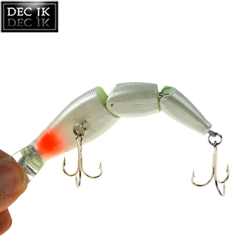 1PCS Minnow Artificial Bait For Sea Fishing Wobblers Lifelike Fishing Lure 3 Segment Trolling With Hooks  Wobbler Hard Bait (11)