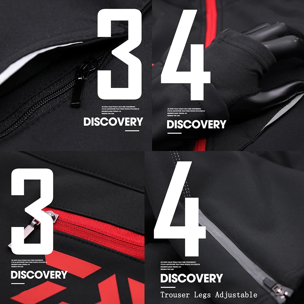 Мужская куртка штаны для рыбалки спорта на открытом воздухе Осень зима