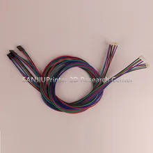 5piece/Set DuPont2.54line 55/75/100cm 4pin to 6pin White Terminal stepper Motor Connector cable Stepper Motor 3d printer
