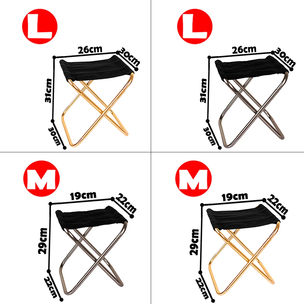 Складной стул для рыбалки, стул для пикника, кемпинга, Легкий стул складываемый алюминиевый портативный инструмент для рыбалки