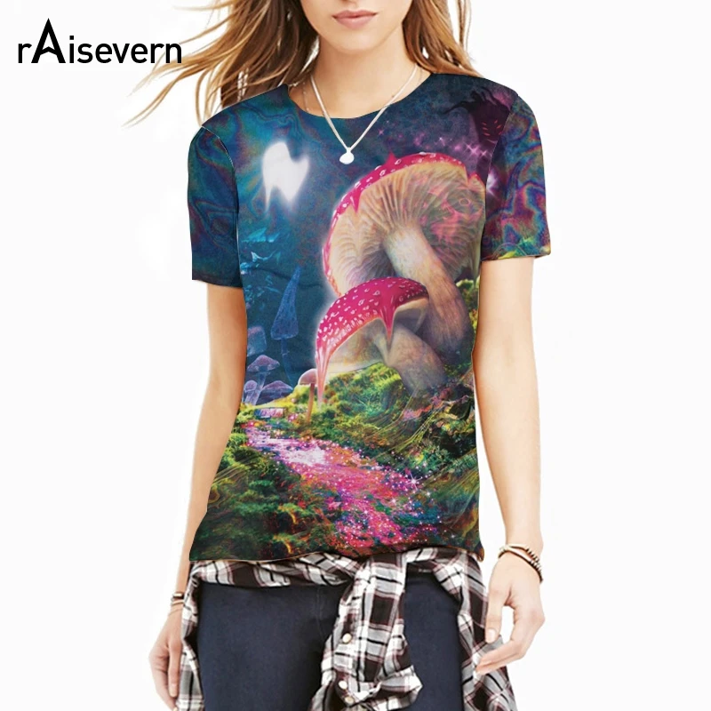 

Raisevern New Bad Trip T-Shirt 3D Print A Psychedelic Vision Of Melting Mushroom T Shirt Fashion Summer 3d Clothing Top Dropship