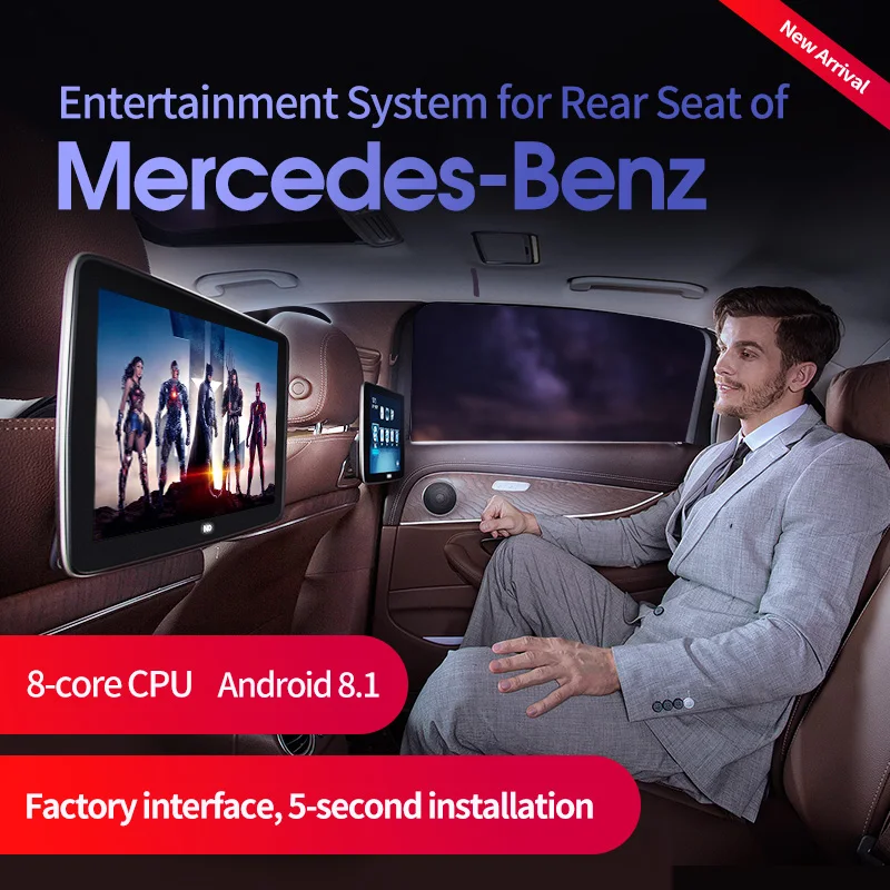 ##BUY System for Rear Seat of Mercedes Benz W213 S205 W205 X253 Series viewing screen headrest monitor TV Seat television display