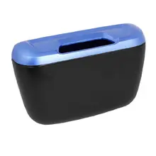 5X автомобиль черный синий пластиковое мусорное ведро контейнер для мусора коробка w крюк