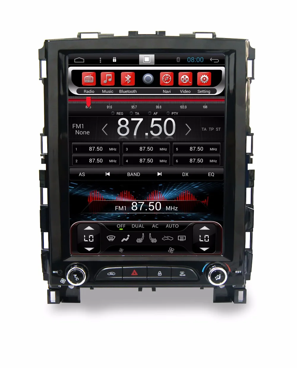 Best Otojeta vertical screen tesla quad core 32gb rom rockchip Android 7.1 Car Multimedia Radio player for Renault Koleos Megane 4 1