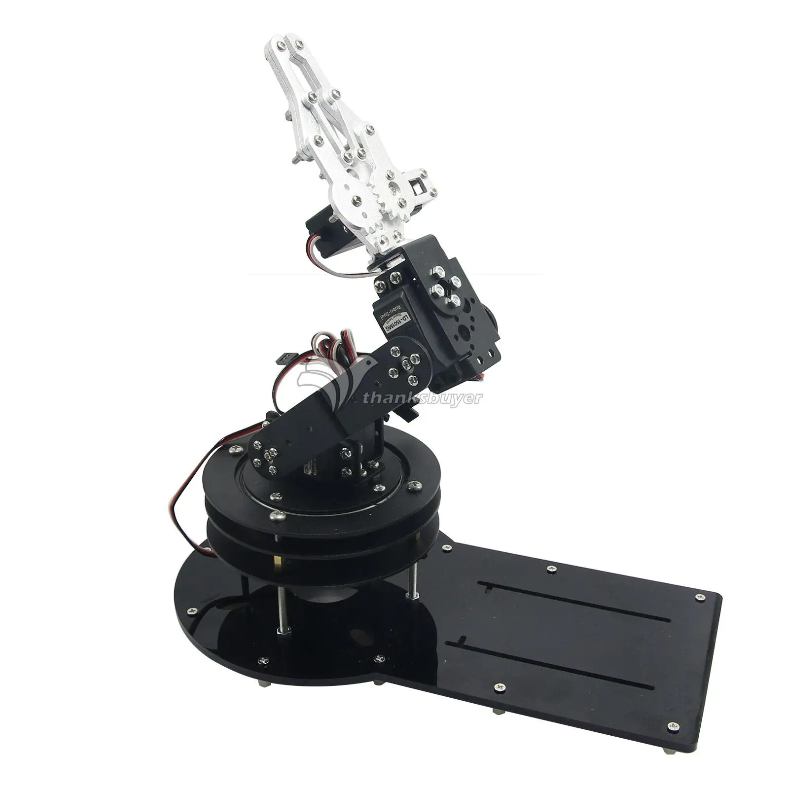 

Assembled 4DOF Mechanical Arm Structure Holder with LD-1501MG Servo Rotating Base for Robot