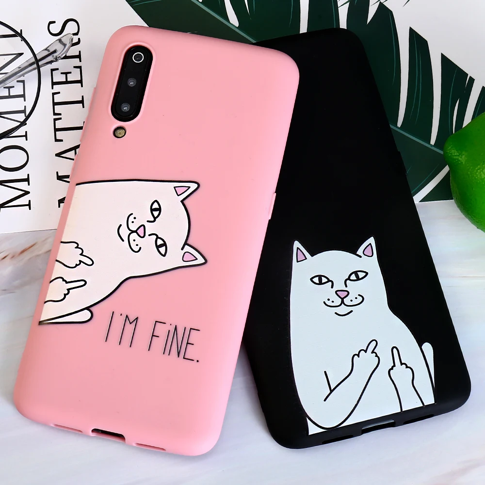 

Carton Funny Cat Phone Case For VIVO V15 Pro V3 Max V5 V5S V7 Plus V9 V11 V11i Y53 Y55 Y71 Y73 Y83 Y91 Y93 Y95 Y97 Cases Cover
