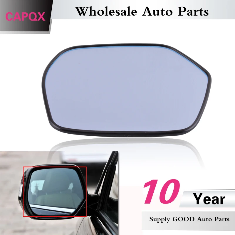 

CAPQX With Electric heating Side rearview mirror white glass Lens For CRV RE2 RE4 RM2 RM4 2007 2008 2009 2010 2011 2012 2013 14