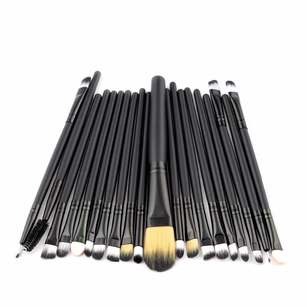 20Pcs Makeup Brushes Set Foundation Powder Eyebrow Eyeshadow Eyeliner Contour Concealer Lip Blush Blending Brush Kit | Красота и