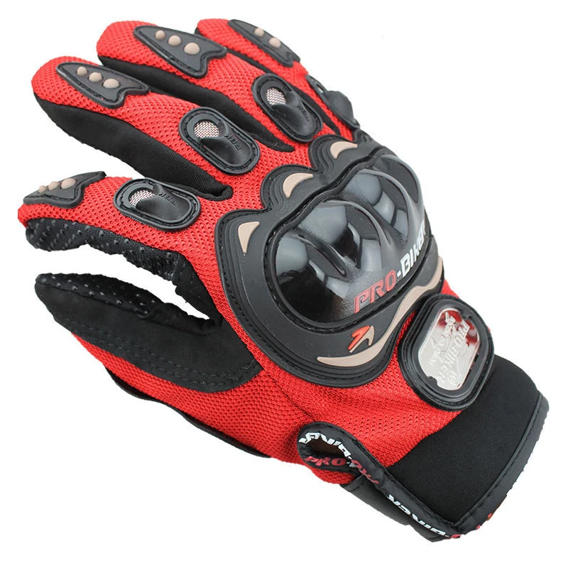 Синий/красный/черный 3D полный палец Открытый Мотоцикл ATV Езда Гонки велосипедные спортивные перчатки M/L/XL/XXL