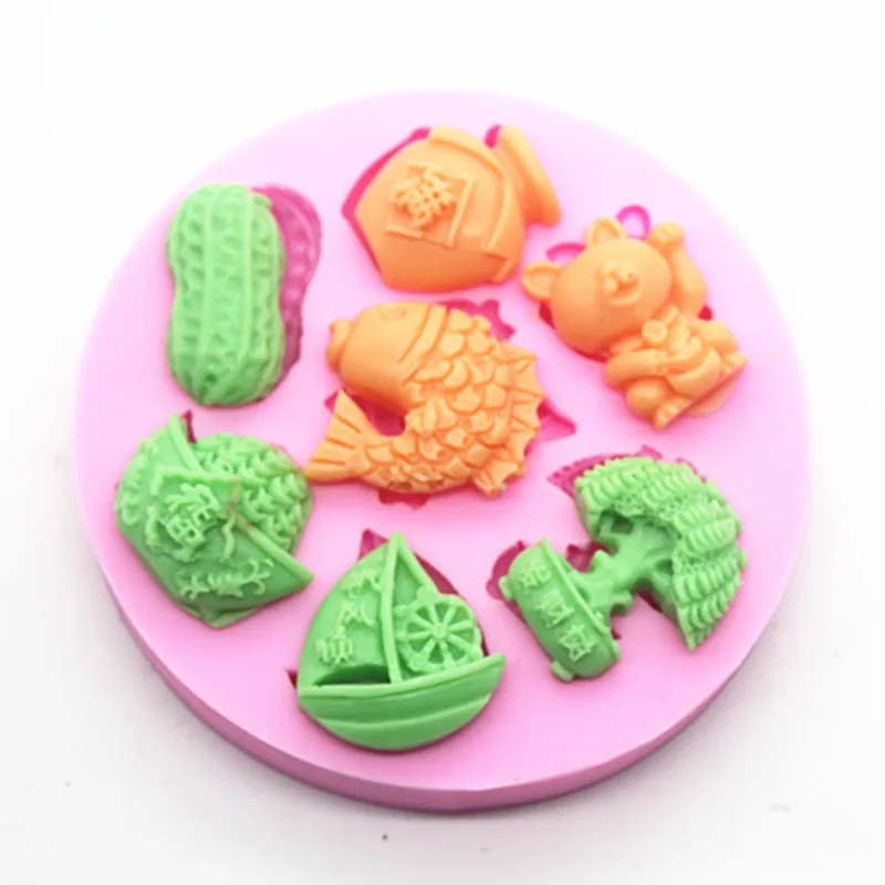 Silicone Couple Molds Chocolate Cake Mold Decorating Cookie Fondant Q0Y2 Ba X3Q0 