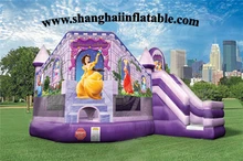 PVC inflatable jumper bounce house with slide inflatable outdoor playground for kids entertainment inflatable parque infantil