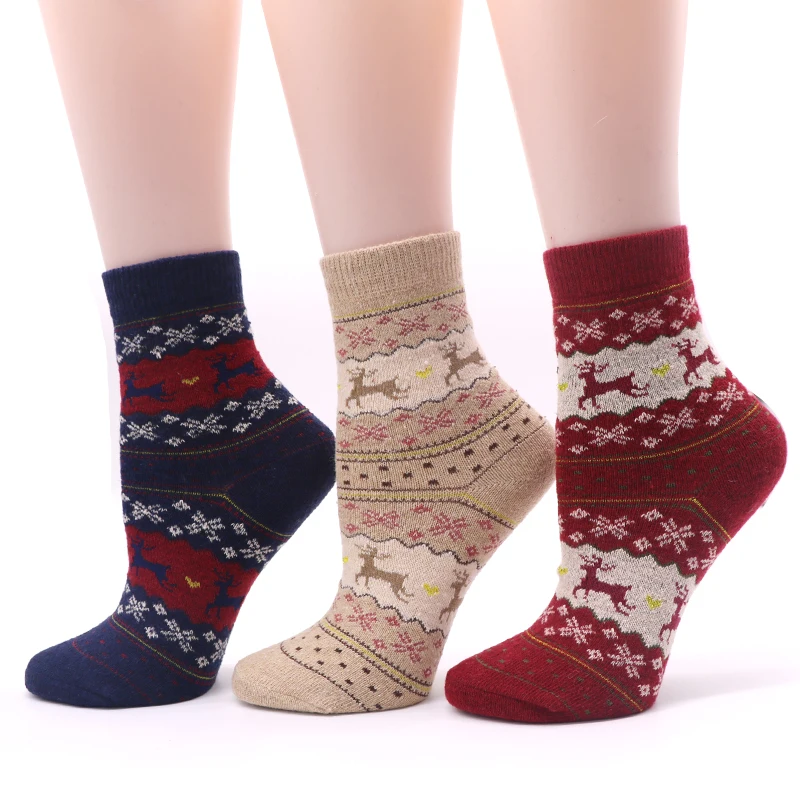 1pair Warm Women's Socks Cotton Thick Cute Funny Art Christmas Socks Colorful Pattern Comfortable 3D Cartoon Animal Socks Meias 1pair Warm Women's Socks Cotton Thick Cute Funny Art Christmas Socks Colorful Pattern Comfortable 3D Cartoon Animal Socks Meias