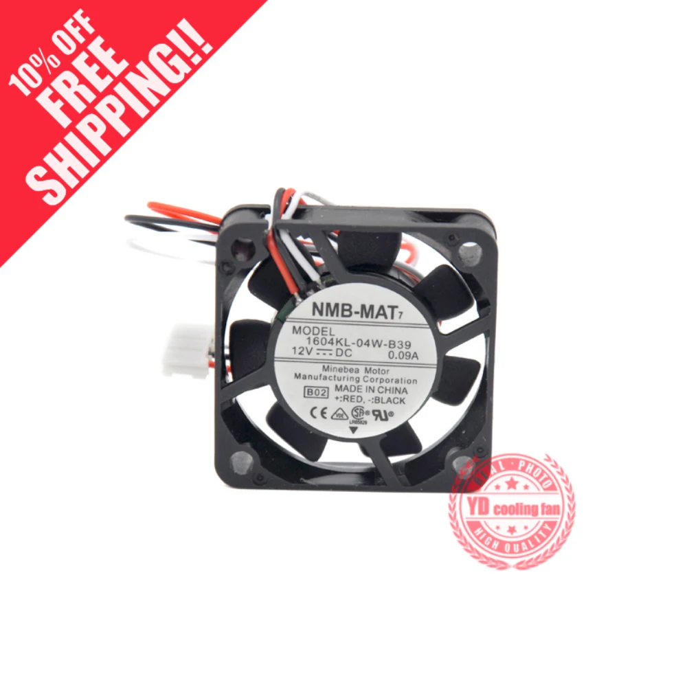 

NEW NMB-MAT NMB 1604KL-04W-B39 4cm 12V 0.09A 4CM FOR Yaskawa Servo cooling fan