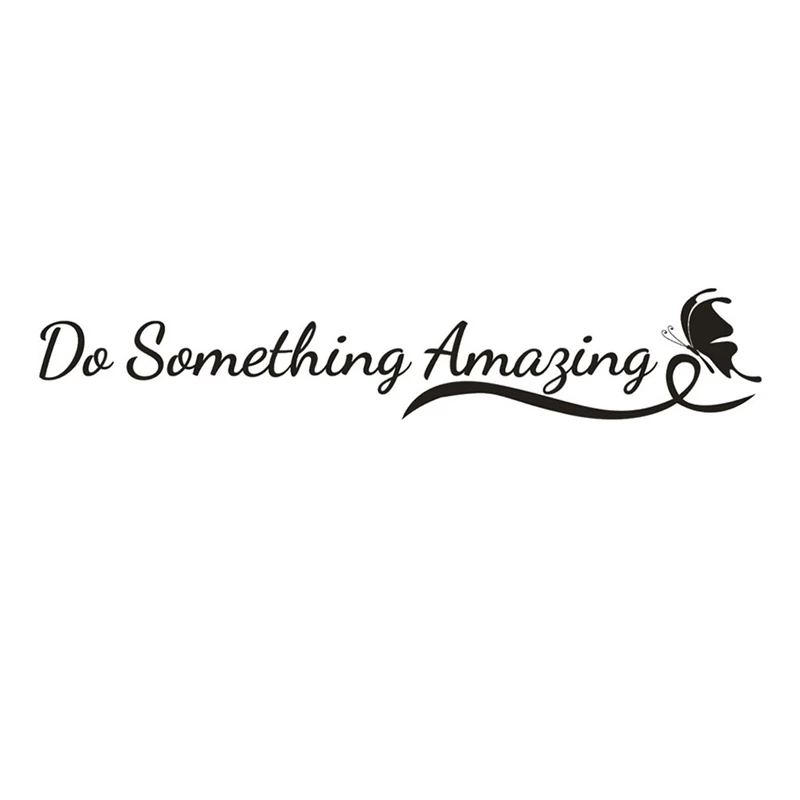 

Inspirational Quote Decal - Do Something Amazing Over The Door Vinyl Wall Decal Sticker Art Bedroom Room Sticker