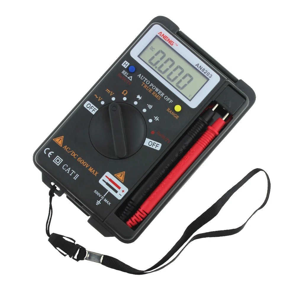 ANENG AN8203 Mini Digital Multimeter 4000counts true rms digital multimeter tester voltmeter battery tester multimetro tester
