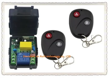 

New AC220V 1CH RF Wireless Remote Control Switch System Transmitter with Two-button Receiver Smart Home Switch