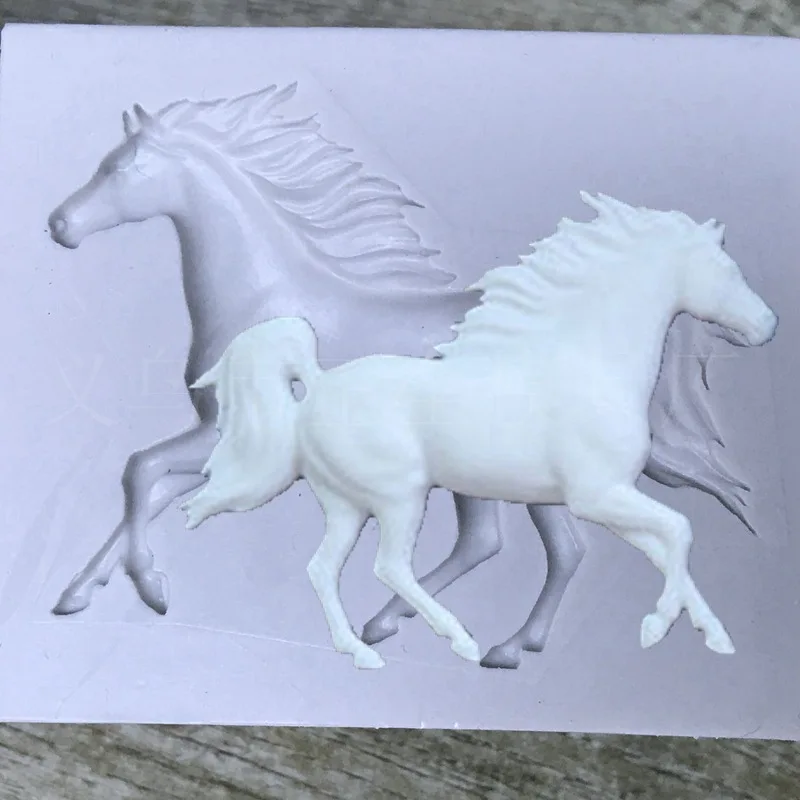 Luyou 3D Pegasus силиконовая форма лошадь Конфеты Шоколад помадка формы для сахара украшения торта инструменты торт мыло формы FM1693